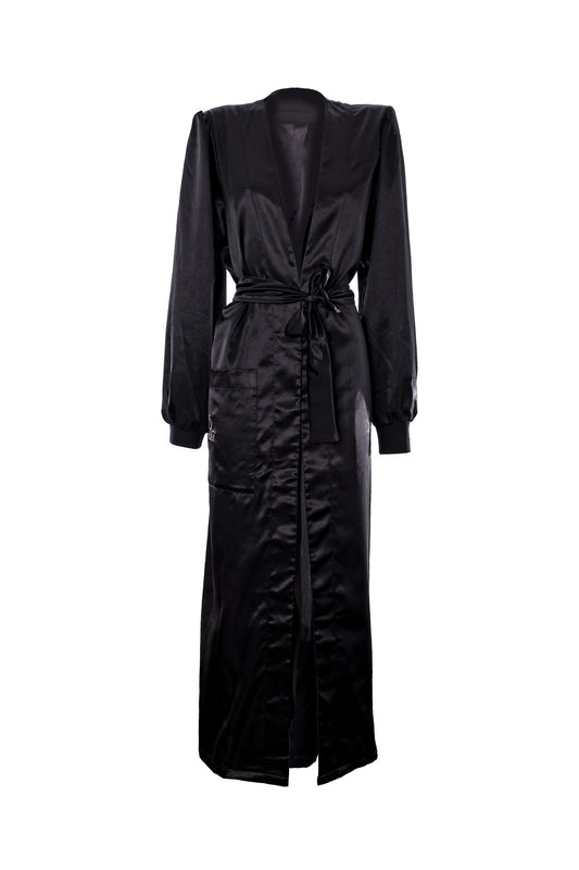 ROBE DIVA-SOFY. O robe luxuoso Diva, tipo kimono foi confecionado com grande estilo e qualidade para lhe porporcionar um conforto de excelência. Cetim : 97% Poliester e 3% Elastano